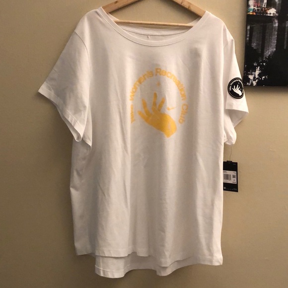 NWT Nike Women's Plus Size Sportwear T-Shirt - Recreation Club 100% Cotton - 3X - Picture 1 of 12